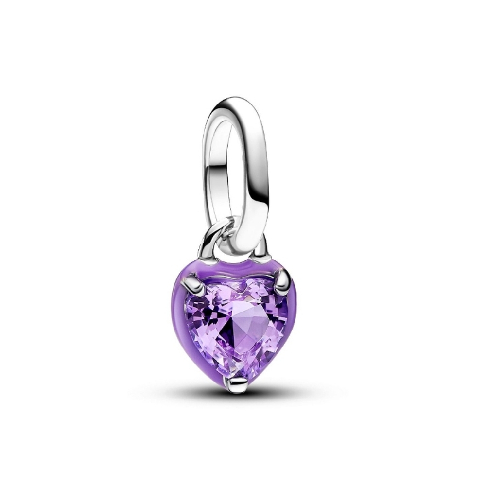 Pandora ME Purple Chakra Heart Mini Dangle Charm